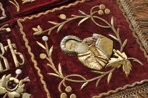 Плащаница 19 века, подарок нашему Храму